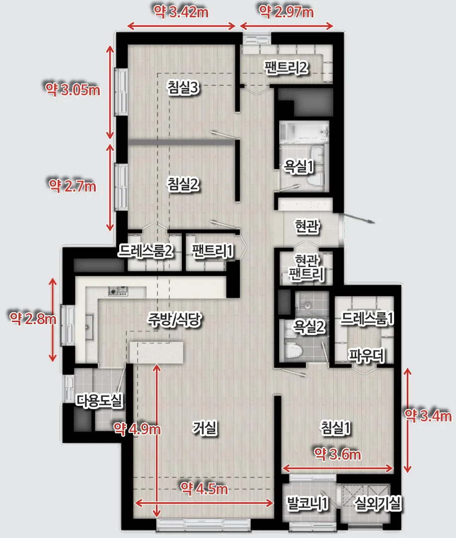 84C 평면도 확장기본형
